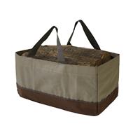 Heavy-Duty Two-Tone Firewood Tote Bag